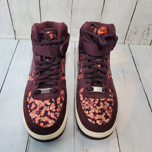 Nike Air Force 1 High Liberty Women's Size 7 Deep Burgundy Nike Samples - Picture 6 of 12